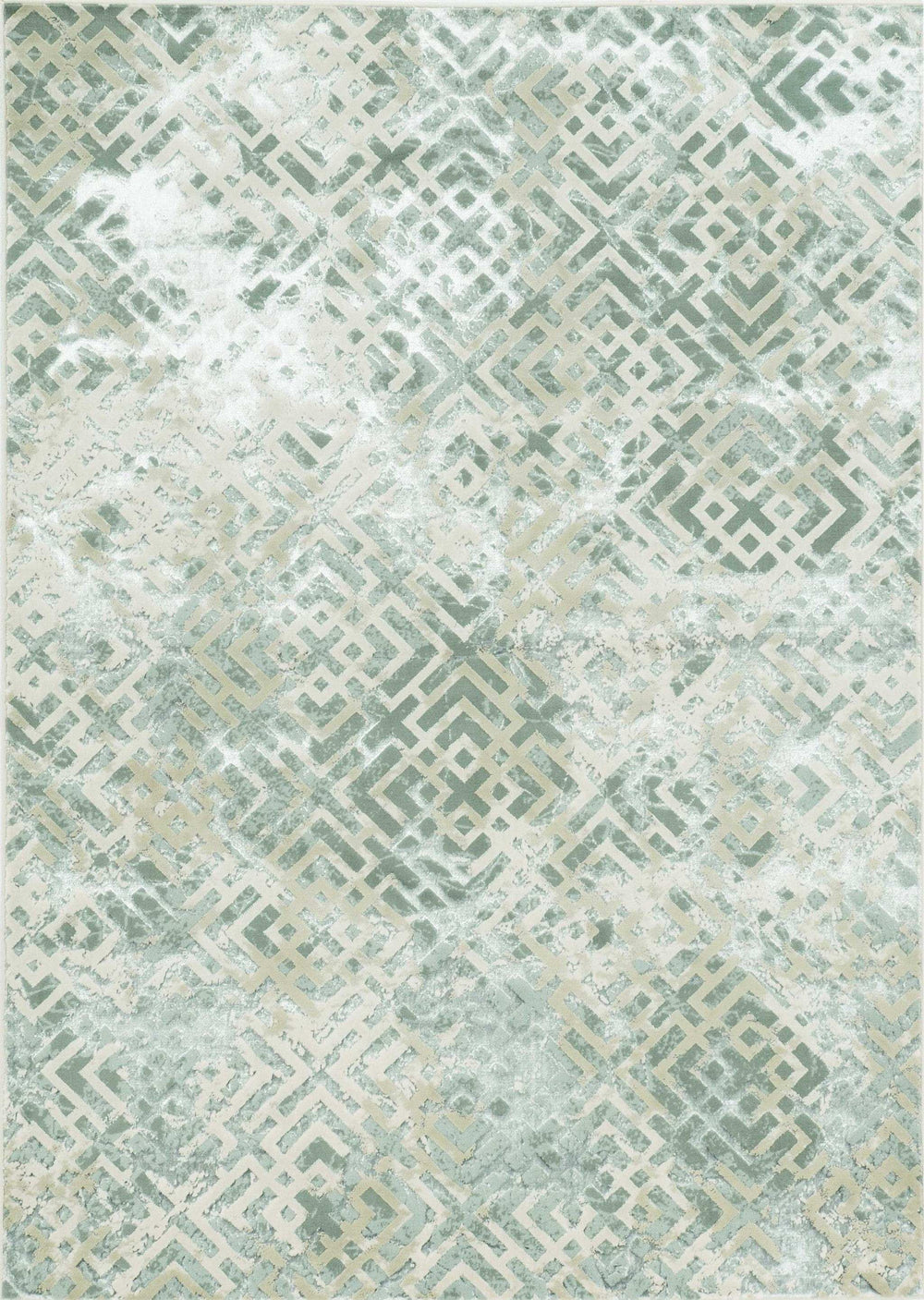 3' X 5' Sand Geometric Distressed Area Rug - Homeroots - Flyclothing LLC