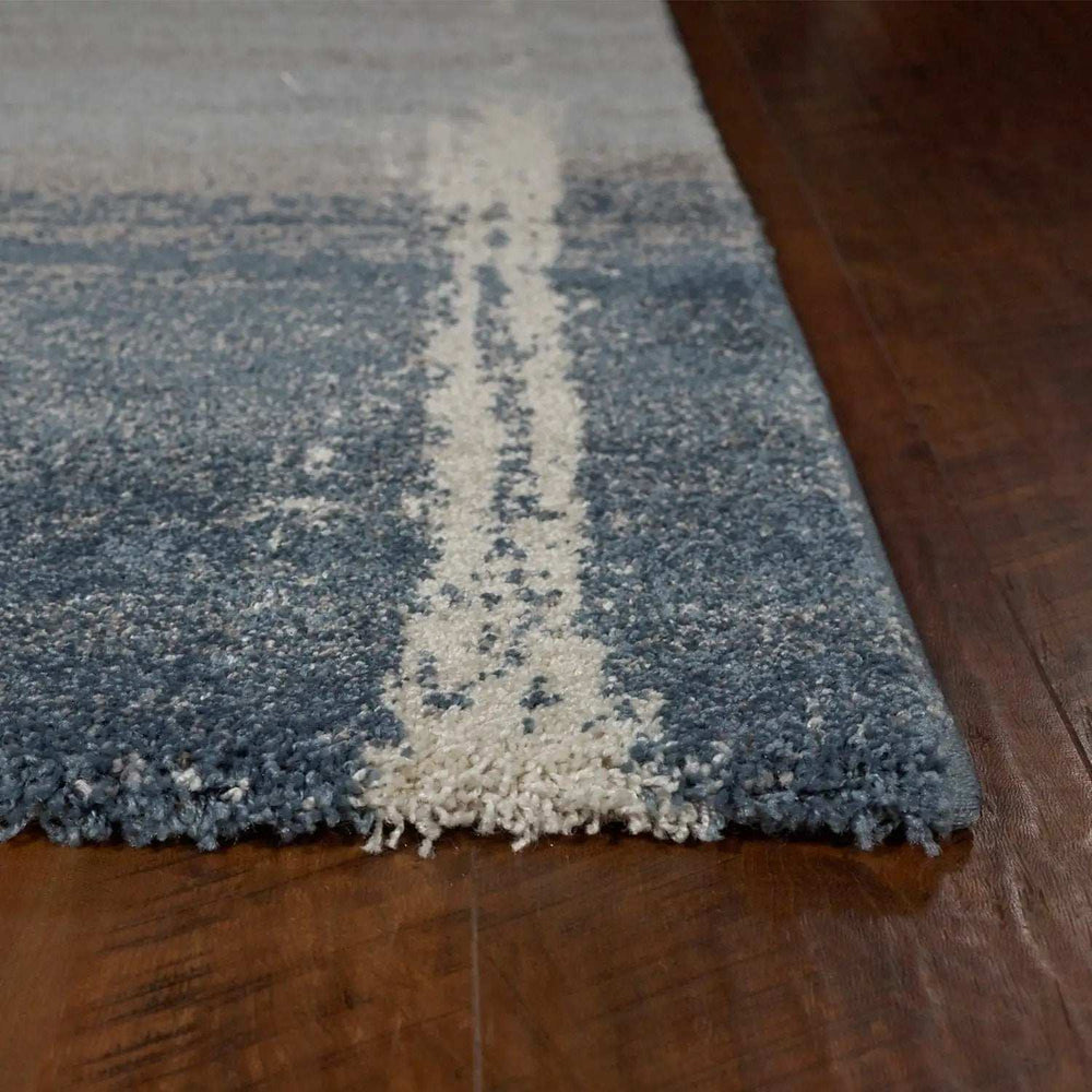 3' X 5' Blue Machine Woven Ombre Indoor Area Rug - Homeroots - Flyclothing LLC