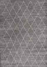 3' X 5' Grey Diamond Pattern Area Rug - Homeroots - Flyclothing LLC