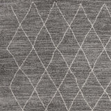 3' X 5' Grey Diamond Pattern Area Rug - Homeroots
