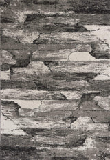 3' X 5' Grey Abstract Design Area Rug - Homeroots - Flyclothing LLC
