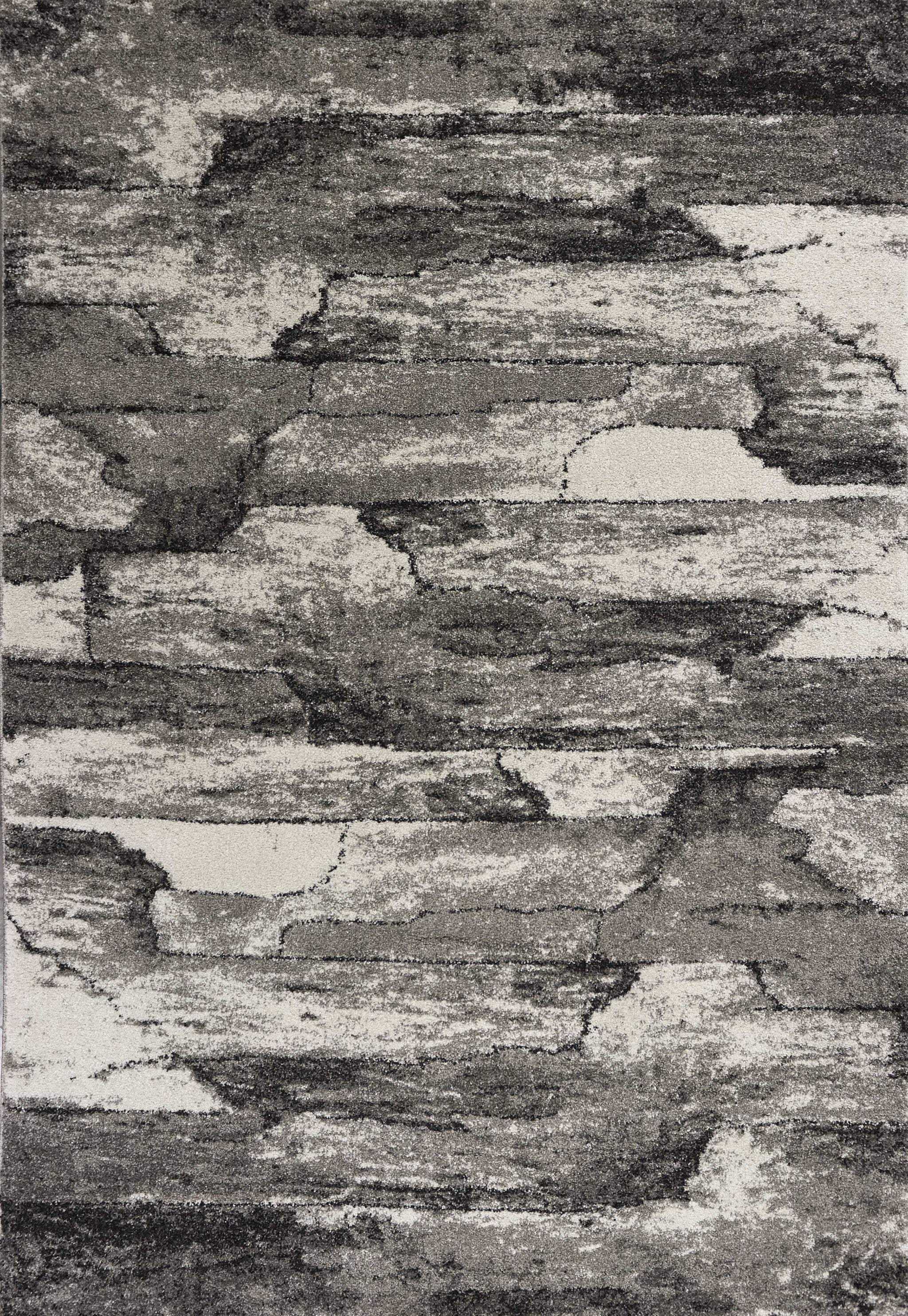 3' X 5' Grey Abstract Design Area Rug - Homeroots - Flyclothing LLC