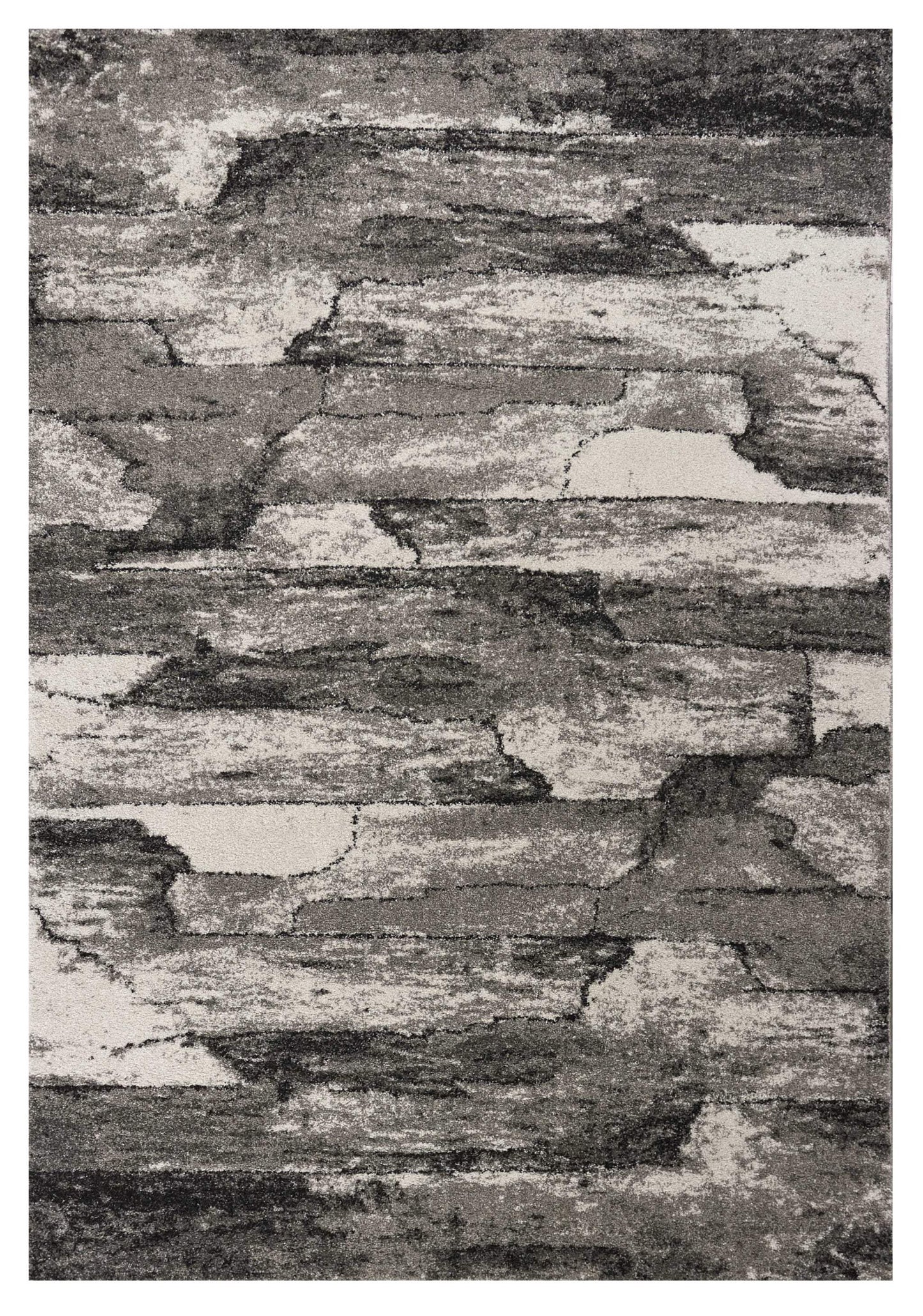 3' X 5' Grey Abstract Design Area Rug - Homeroots - Flyclothing LLC