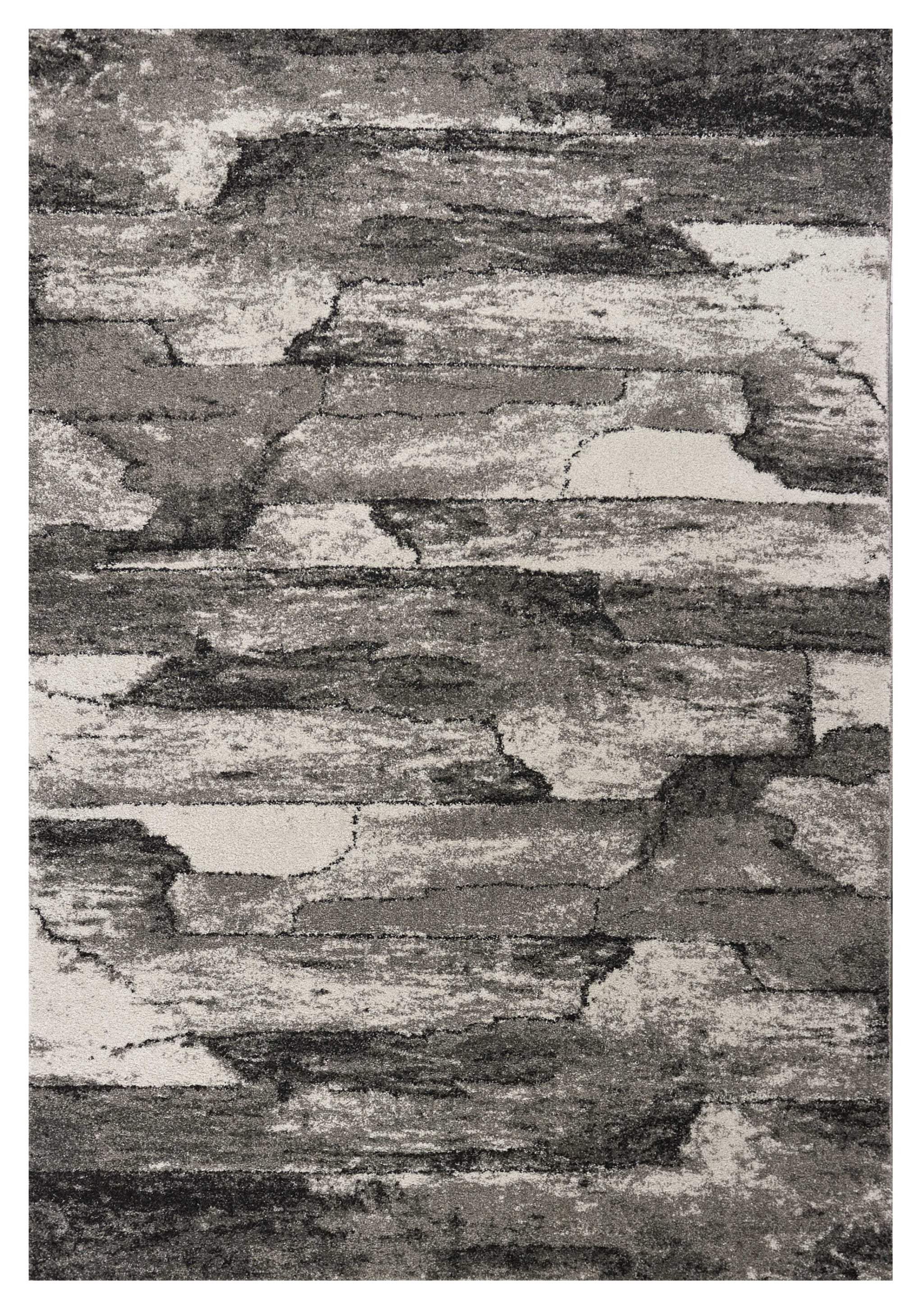 3' X 5' Grey Abstract Design Area Rug - Homeroots - Flyclothing LLC