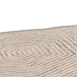 3' X 5' Ivory Geometric Hexagon Wool Area Rug - Homeroots - Flyclothing LLC
