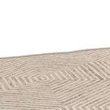 3' X 5' Ivory Geometric Hexagon Wool Area Rug - Homeroots - Flyclothing LLC