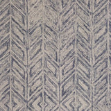 3' X 5' Blue Hand Tufted Herringbone Indoor Area Rug - Homeroots