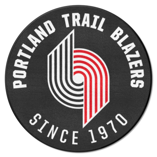 NBA Retro Portland Trail Blazers Roundel Rug - 27in. Diameter - Portland Trail Blazers