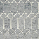 3' X 5' Slate Blue Hand Tufted Geometric Indoor Area Rug - Homeroots - Flyclothing LLC