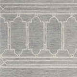 3' X 5' Grey Geometric Pattern Wool Area Rug - Homeroots - Flyclothing LLC