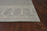 3' X 5' Grey Geometric Pattern Wool Area Rug - Homeroots - Flyclothing LLC
