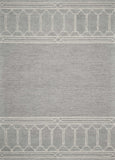 3' X 5' Grey Geometric Pattern Wool Area Rug - Homeroots - Flyclothing LLC