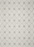 3' X 5' Ivory Hand Tufted Ogee Indoor Area Rug - Homeroots