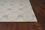 3' X 5' Ivory Hand Tufted Ogee Indoor Area Rug - Homeroots - Flyclothing LLC