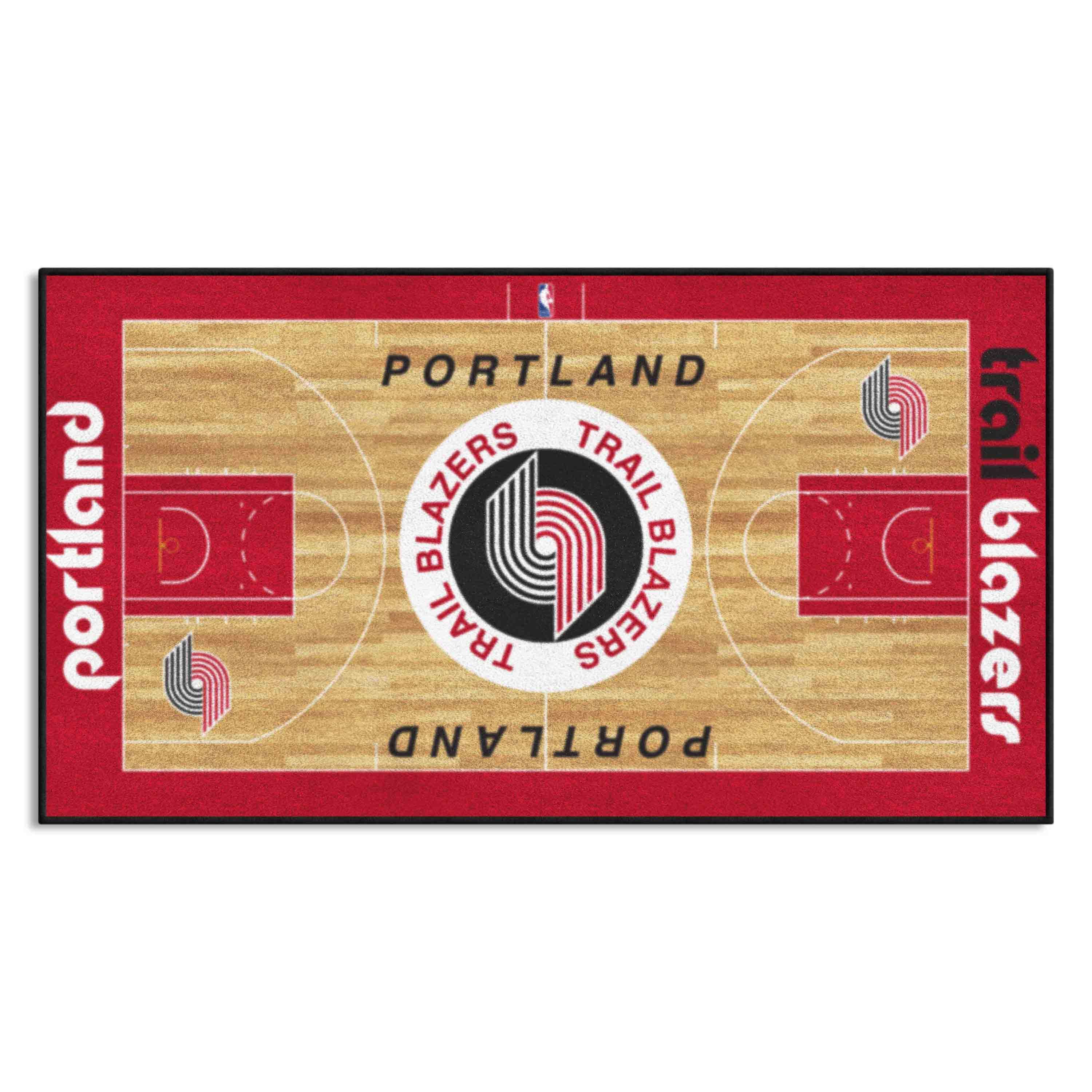 NBA Retro Portland Trail Blazers Court Runner Rug - 24in. x 44in. - Portland Trail Blazers