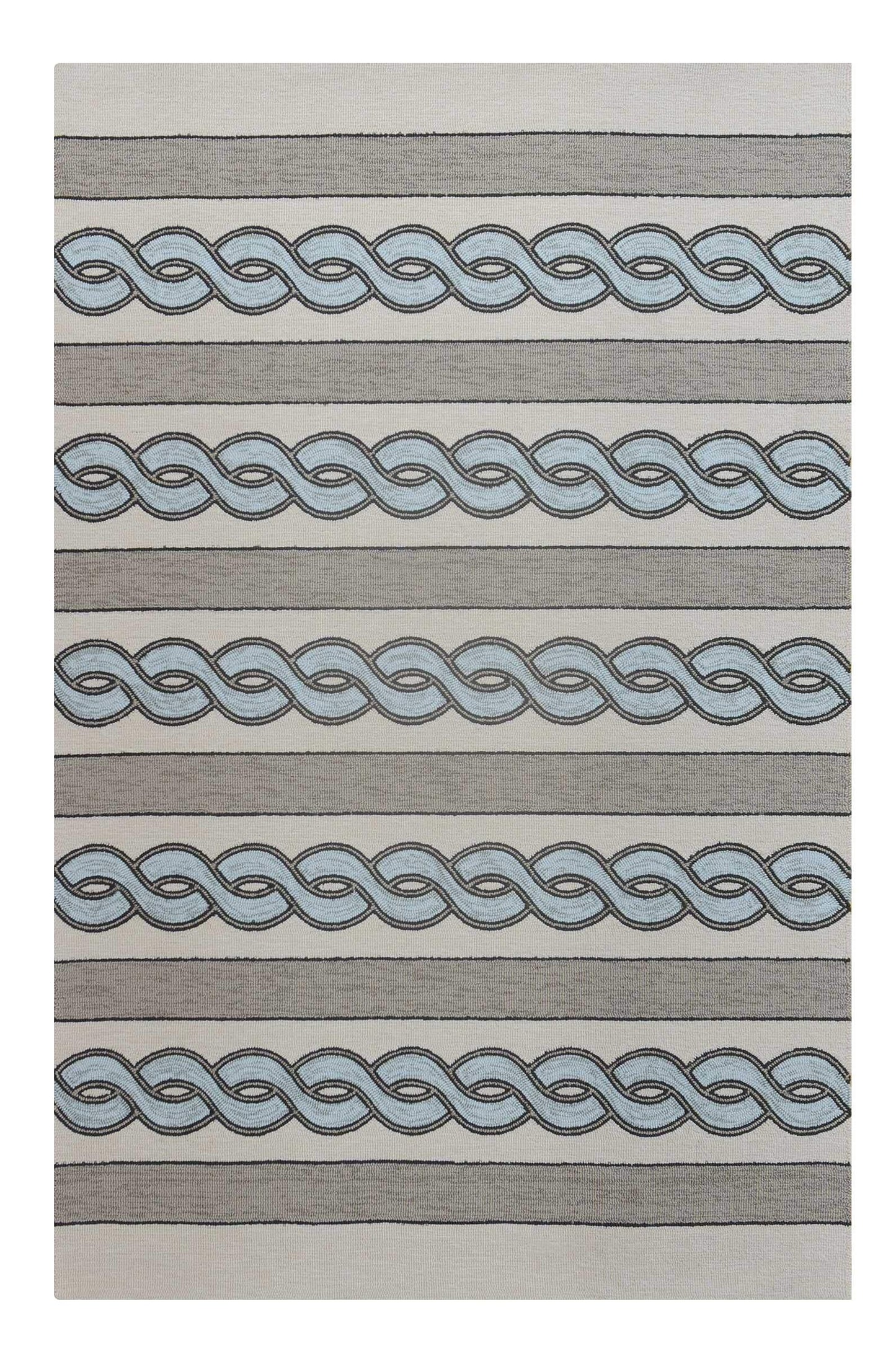 3' X 5' Ivory Hand Hooked Area Rug - Homeroots - Flyclothing LLC