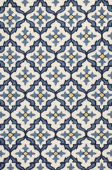 3' X 5' Blue Moroccan Handmade Indoor Outdoor Area Rug - Homeroots - Flyclothing LLC
