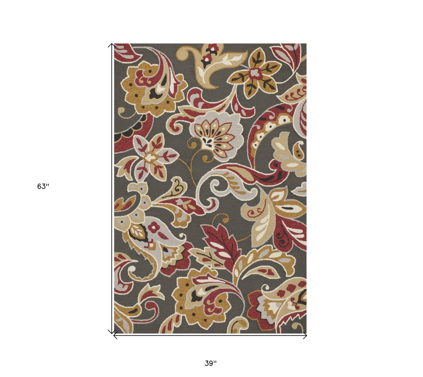 3' X 5' Taupe Hand Tufted Area Rug - Homeroots - Flyclothing LLC