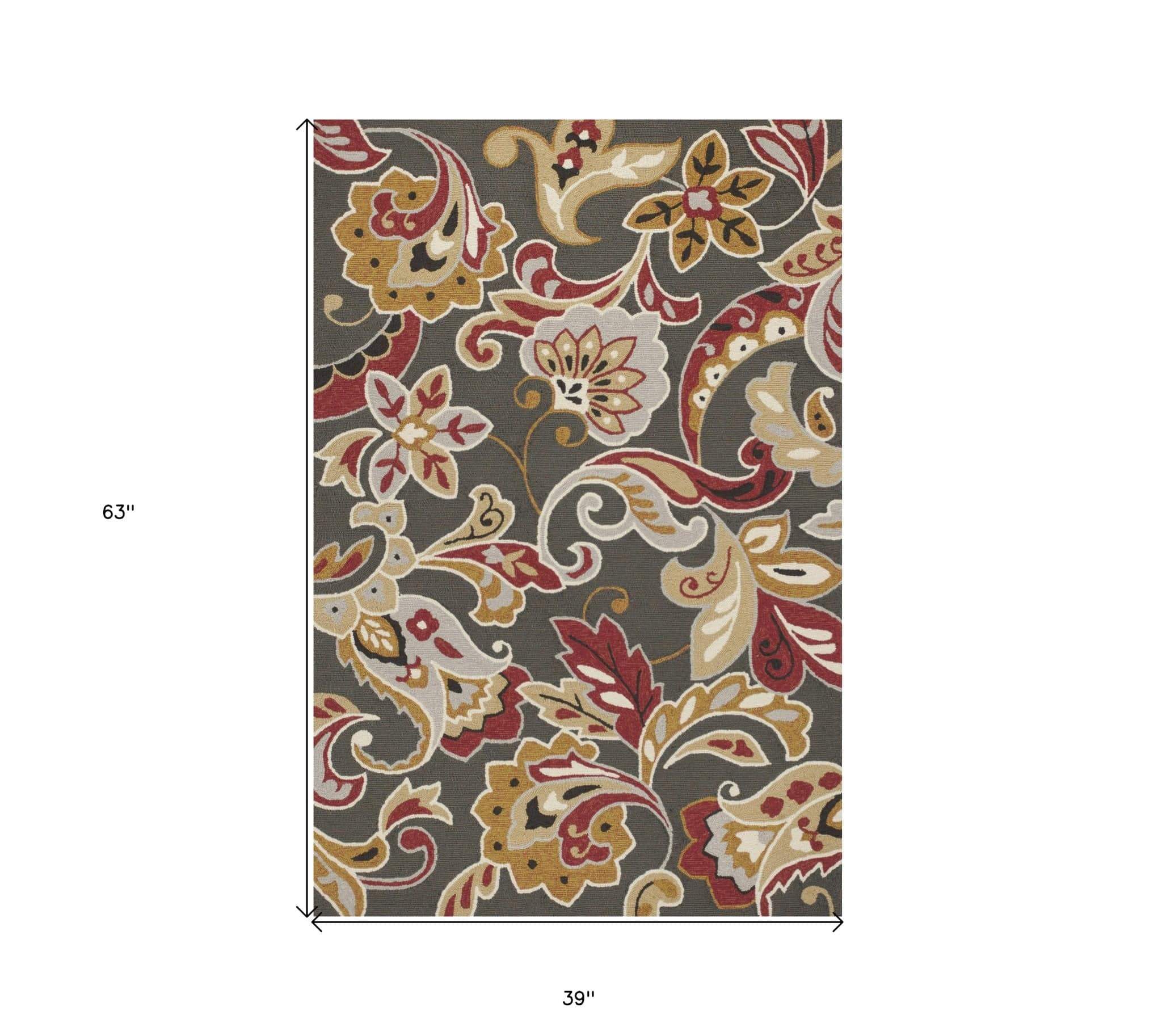 3' X 5' Taupe Hand Tufted Area Rug - Homeroots - Flyclothing LLC