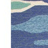 3' X 5' Blue and Ivory Abstract Handmade Indoor Outdoor Area Rug - Homeroots - Flyclothing LLC