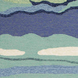 3' X 5' Blue and Ivory Abstract Handmade Indoor Outdoor Area Rug - Homeroots - Flyclothing LLC