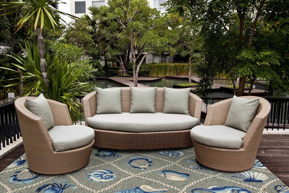 3' X 5' Gray Abstract Handmade Indoor Outdoor Area Rug - Homeroots - Flyclothing LLC