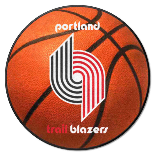 NBA Retro Portland Trail Blazers Basketball Rug - 27in. Diameter - Portland Trail Blazers