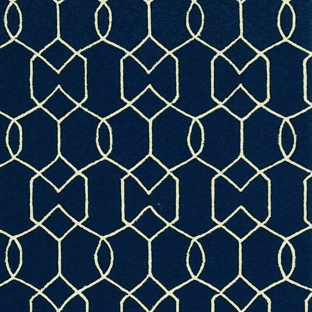3' X 5' Navy Blue Hand Hooked Area Rug - Homeroots - Flyclothing LLC