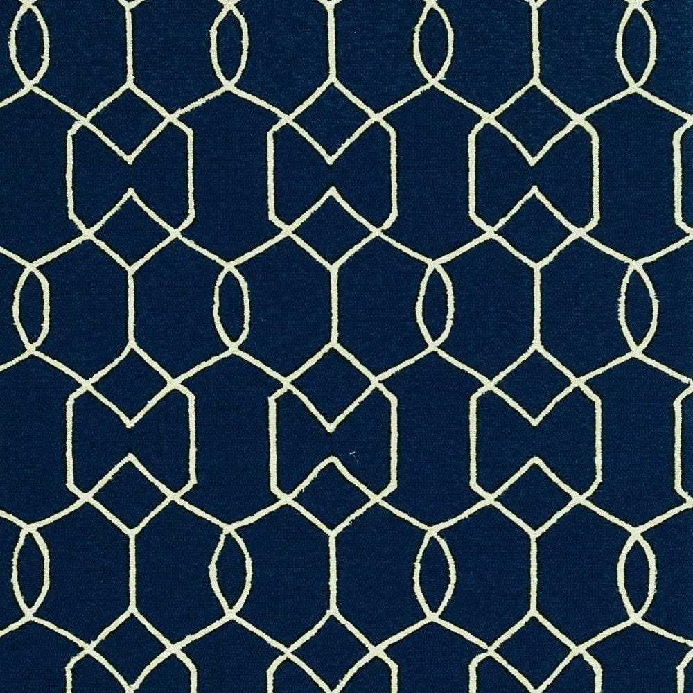 3' X 5' Navy Blue Hand Hooked Area Rug - Homeroots - Flyclothing LLC