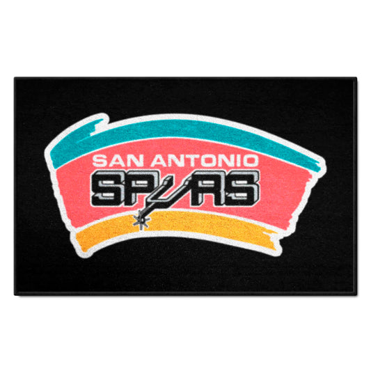 NBA Retro San Antonio Spurs Starter Mat Accent Rug - 19in. x 30in. - San Antonio Spurs