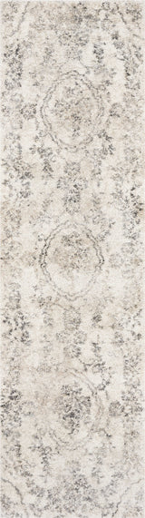 7' Runner Gray Floral Distressed Runner Rug - Homeroots - Flyclothing LLC