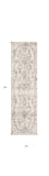 7' Runner Gray Floral Distressed Runner Rug - Homeroots - Flyclothing LLC