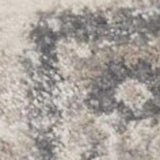 3' X 5' Ivory Floral Distressed Area Rug - Homeroots