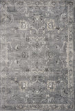 3' X 5' Gray Floral Area Rug - Homeroots