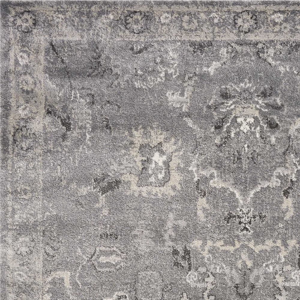 3' X 5' Gray Floral Area Rug - Homeroots - Flyclothing LLC