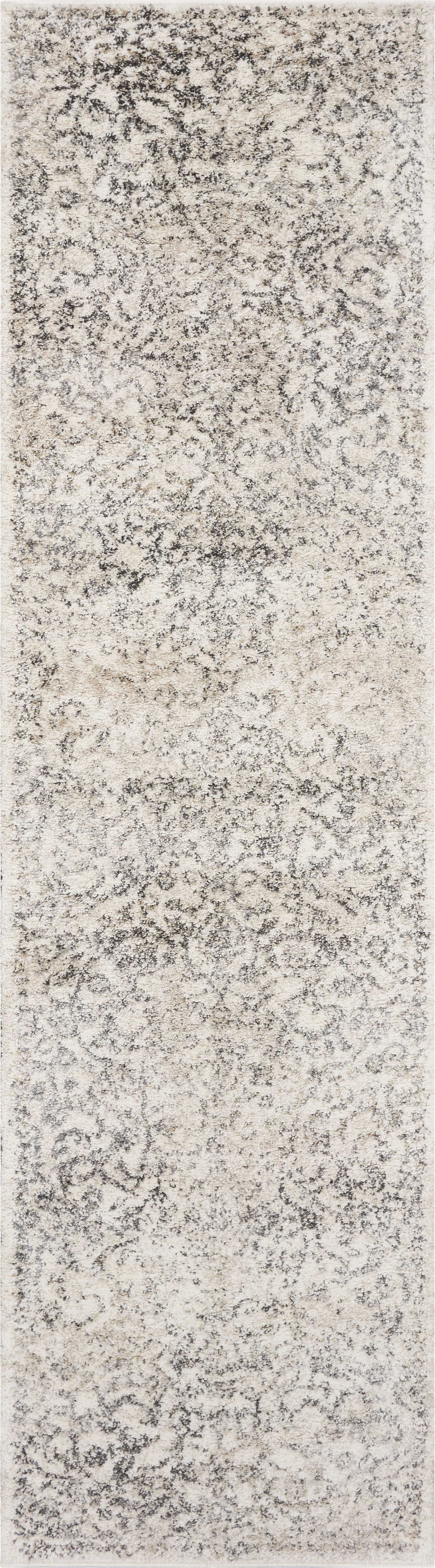 8' Runner Ivory Floral Runner Rug - Homeroots - Flyclothing LLC