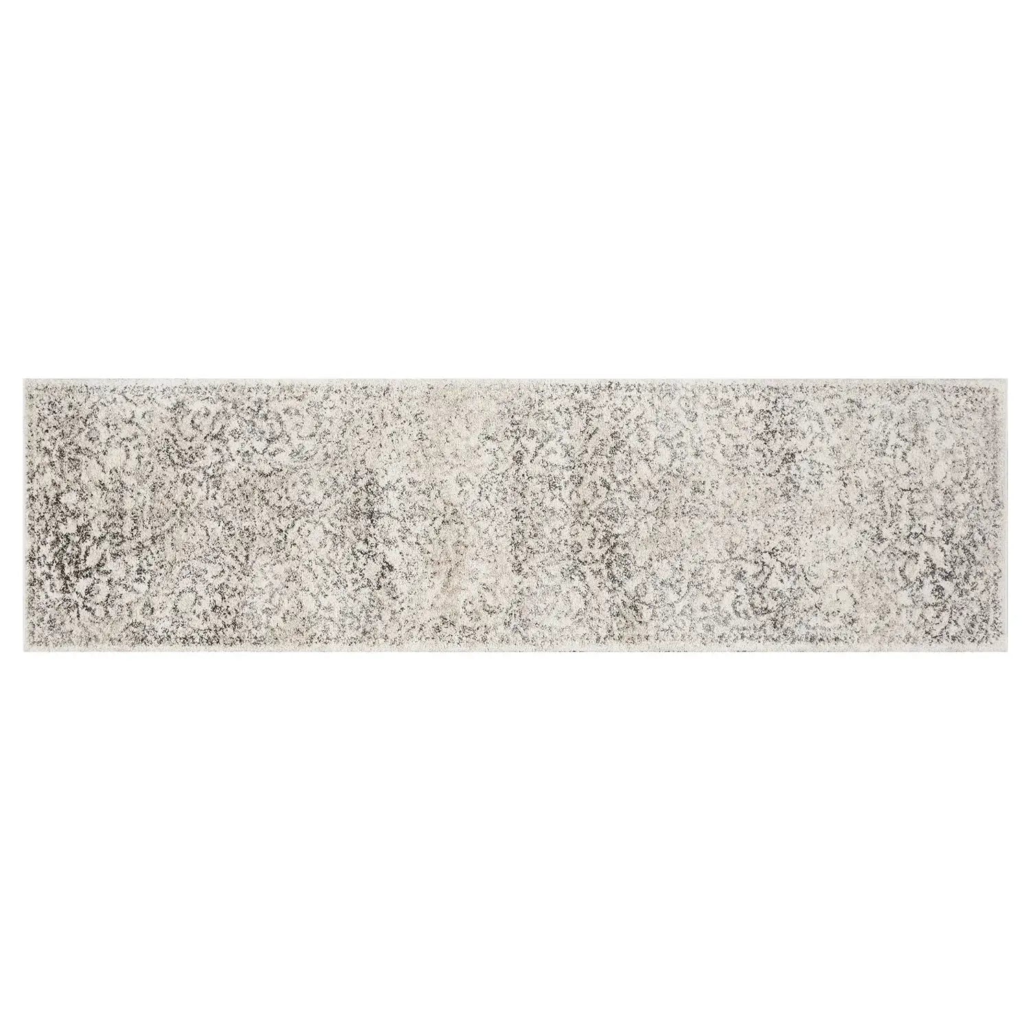 8' Runner Ivory Floral Runner Rug - Homeroots - Flyclothing LLC