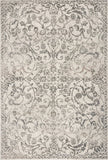 3' X 5' Ivory Floral Vines Worn Faded Area Rug - Homeroots - Flyclothing LLC
