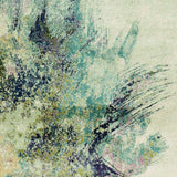 7' Ivory Machine Woven Abstract Splatter Indoor Runner Rug - Homeroots - Flyclothing LLC