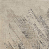 7' Gray and Ivory Abstract Runner Rug - Homeroots - Flyclothing LLC