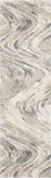 7' Natural Abstract Runner Rug - Homeroots