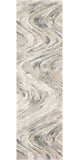 7' Natural Abstract Runner Rug - Homeroots