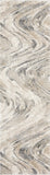 7' Natural Abstract Runner Rug - Homeroots