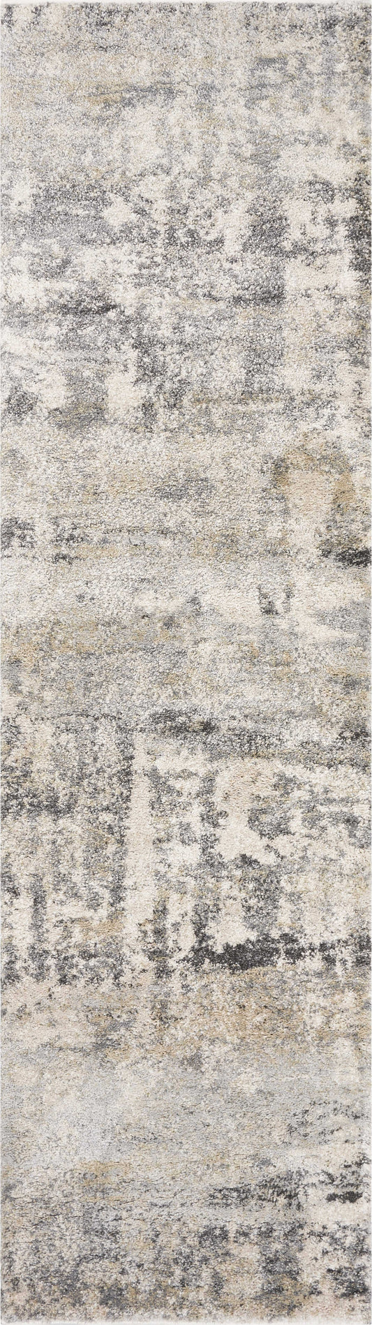 7' Natural Abstract Runner Rug - Homeroots - Flyclothing LLC