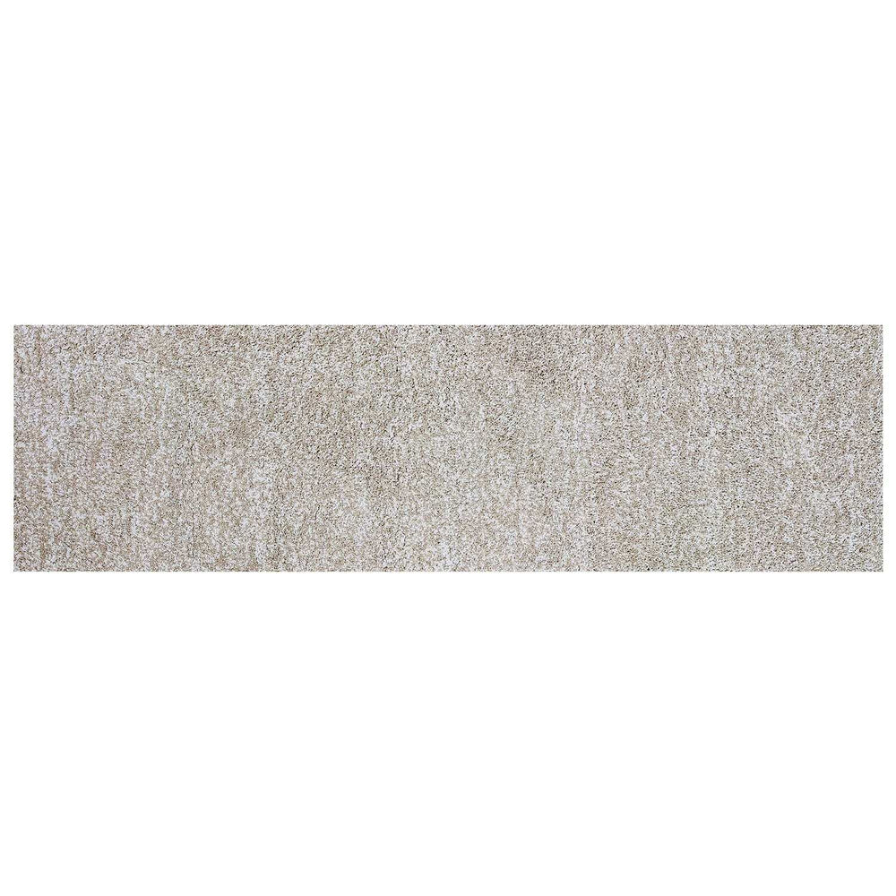 8' Ivory Heather Indoor Shag Runner Rug - Homeroots - Flyclothing LLC