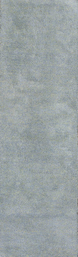 8' Blue Heather Indoor Shag Runner Rug - Homeroots - Flyclothing LLC