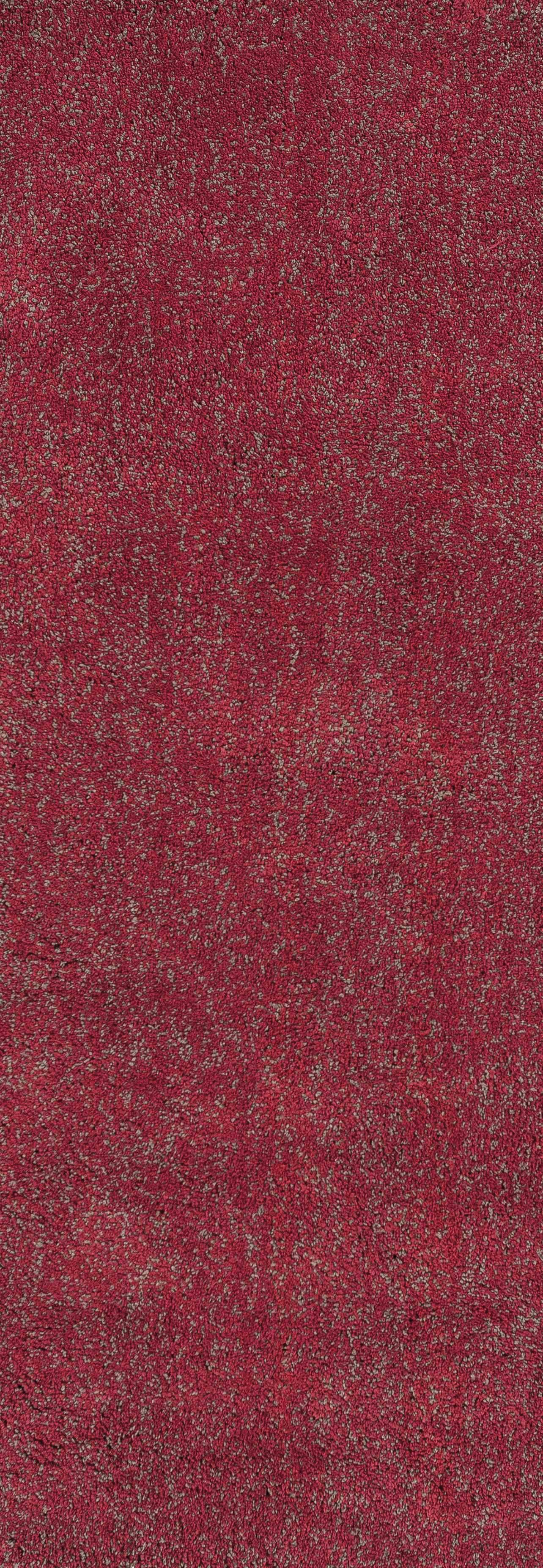 8' Red Heather Indoor Shag Runner Rug - Homeroots - Flyclothing LLC