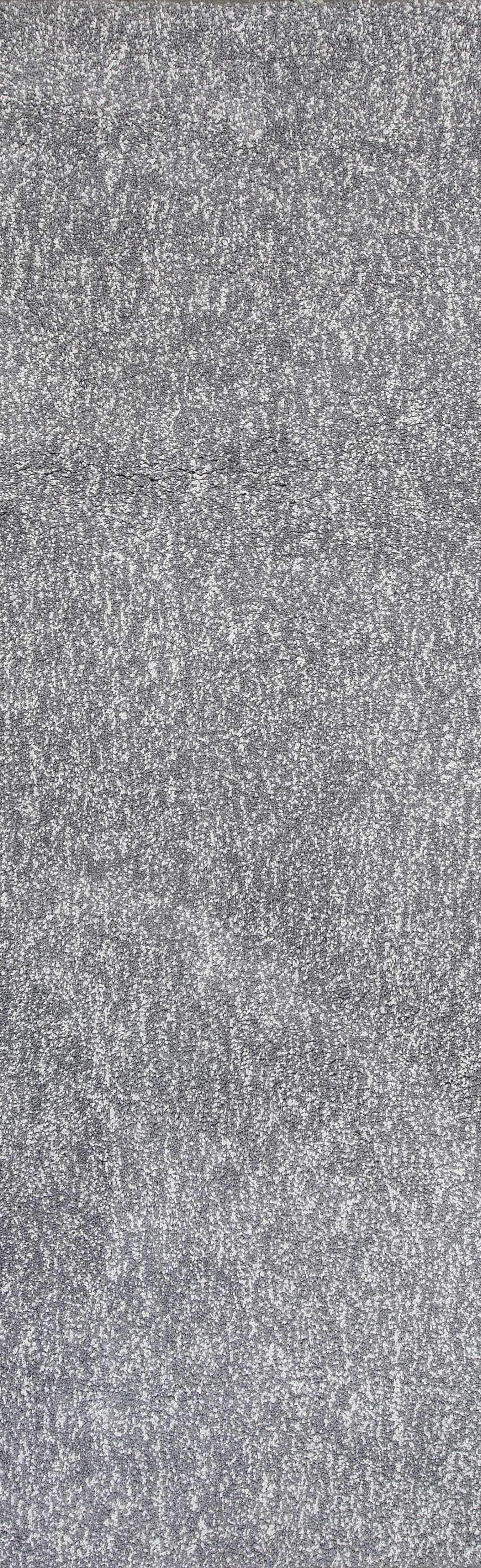 8' Grey Heather Plain Runner Rug - Homeroots - Flyclothing LLC