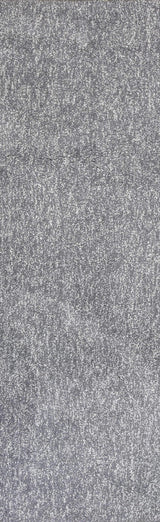 8' Grey Heather Plain Runner Rug - Homeroots - Flyclothing LLC
