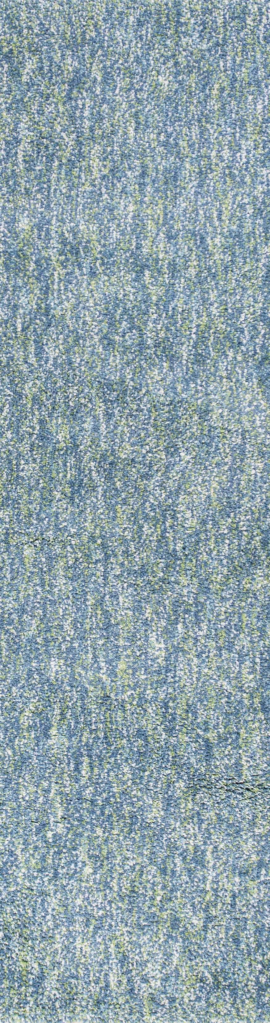 8' Seafoam Heather Indoor Shag Runner Rug - Homeroots - Flyclothing LLC